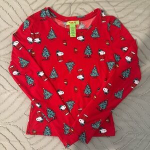 Peanuts Red Snoopy Holiday Shirt